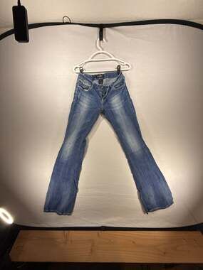 Cello Jeans Women's Blue Denim Embellished Bootcut Jeans Size 9
